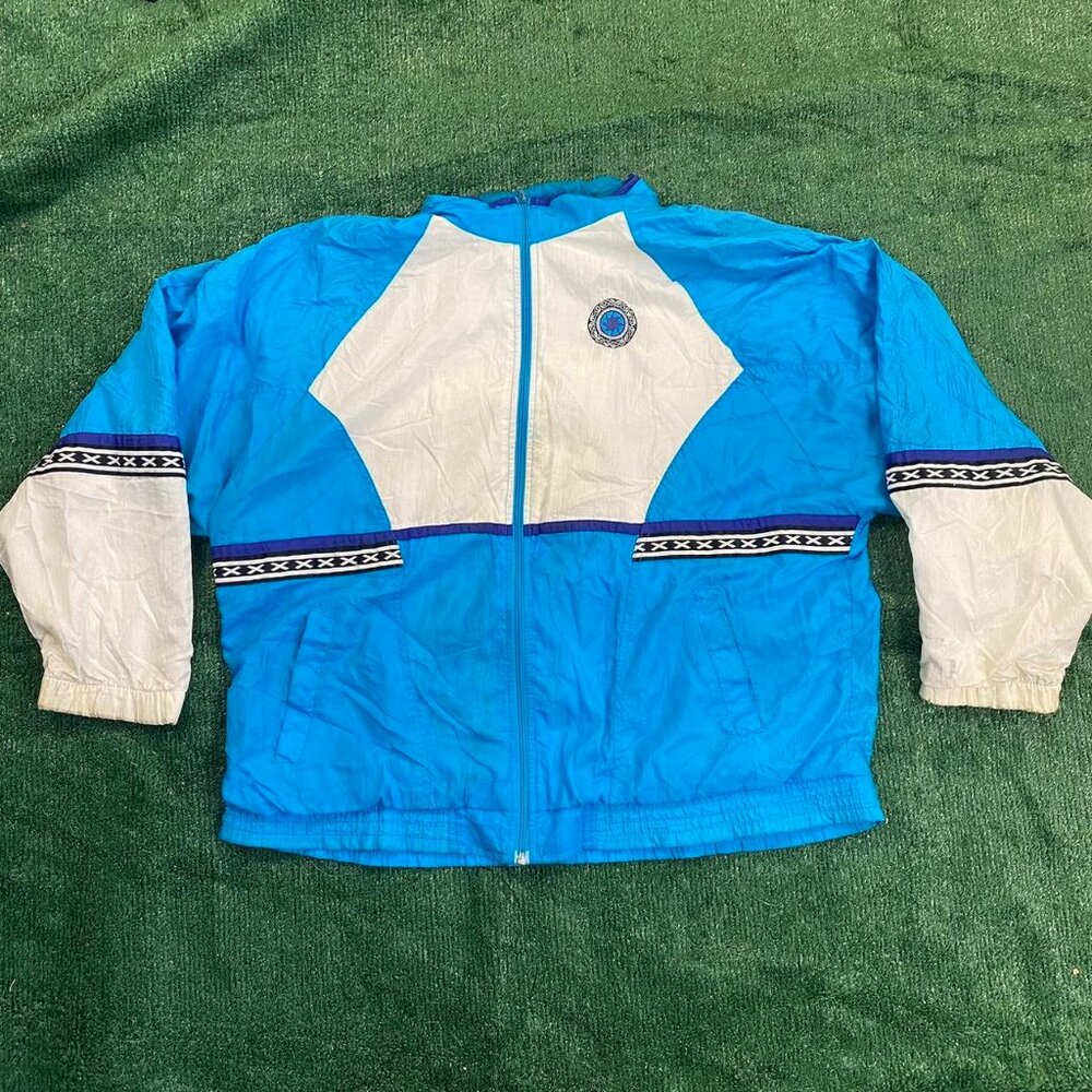 Vintage 90’s Groovy Bold Spirit Windbreaker